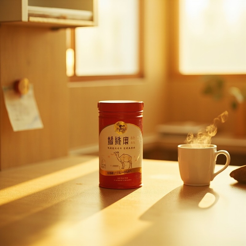 那罐驼乳粉在柜子里放了半年，妈说留着等我回家
